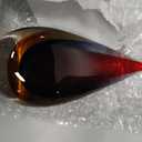Yao Yuan Hand-Blown Glass Decor - Murano-Style Glass Statue and Figurine, Red