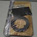 Pinzoveco Chip Rack Display Stand, 5 Tiers 40 Clips Snack Organizer for Office Desk, 360 Rotating Wooden Base Chip Holder Candy Display for Concession Stand, Countertop, Party, With Message Board (Rustic Brown)