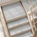 Deerly 15pcs Stairs Treads and 1 Landing Carpet, Breathable Linen Stair Carpet Non Slip for Wooden Steps Peel and Stick Stairs Runner Indoor Self-Adhesive Treads Stair Covers Mat 8"X30" and 30"X30"
