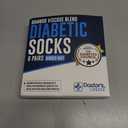 Doctor's Select Bamboo Viscose Diabetic Socks for Women & Men - 6 Pairs Non Binding Viscose Bamboo Socks for Swollen Feet (Medium, White)