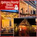 150 LED Christmas Icicle Lights 27 Drops 12.5ft Red and White Frosted Christmas Light for Xmas Tree Holiday Party Wedding House Patio Window Outdoor Decor