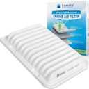 CA10190 Engine Air Filter, Pre-oiled, Longer Lifespan, for Toyota Corolla/Matrix/Yaris, Scion iM/xD, Pontiac Vibe, OE #: 17801-YZZ05,17801-0D060, 88975792.