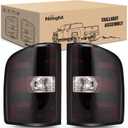 Nilight Taillight Assembly for 2007-2014 Chevrolet Silverado Pair | Fits 2007 2008 2009 2010 2011 2012 2013 Chevy Silverado 1500 2007-2014 Silverado 2500 3500 Plug & Play OE Rear Lamps w/Bulbs