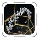 Jorsnovs Fashion Bridal Headpieces for Wedding Bride Hair Accessories Cubic Zirconia Headbands for Women CZ Birthday Gifts (E-Silver)