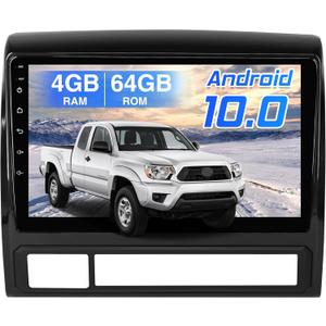 Android Car Radio for Toyota Tacoma 2005-2015 Car Stereo Upgrade 9 Inch Touchscreen Support CarPlay/Android Auto Bluetooth GPS Navigation 4+64GB