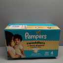 Pampers Swaddlers Diapers, Size 4 (15-34 lbs), 120 Count, Absorbent, Keeps Baby Dry and Comfortable, Skin Safe Disposable Baby Diaper 