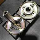 Kwikset Pismo Interior Privacy Door Knob with Lock, Door Handle for Bathroom and Bedroom, Matte Black Keyless Turn Lock Doorknob, with Microban Protection, Square Rose