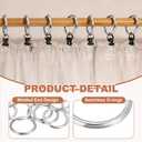 2 x 15 Pcs Zinc Alloy O Rings Multi-Purpose O-Ring Welded Buckle Loop Ring (0.8" ID x 0.12" Thick, Silver), Wire for Crafts Macrame Buckle Belts Sewing Decoration