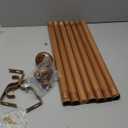 Wood Double Curtain Rods for Windows 36 to 88:Boho Wooden Double Rod Curtain Rods for Farmhouse Livingroom Bedroom 1Inch Heavy Duty Adjustable Dual Curtain Rod Decorative Imitation Wood Grain