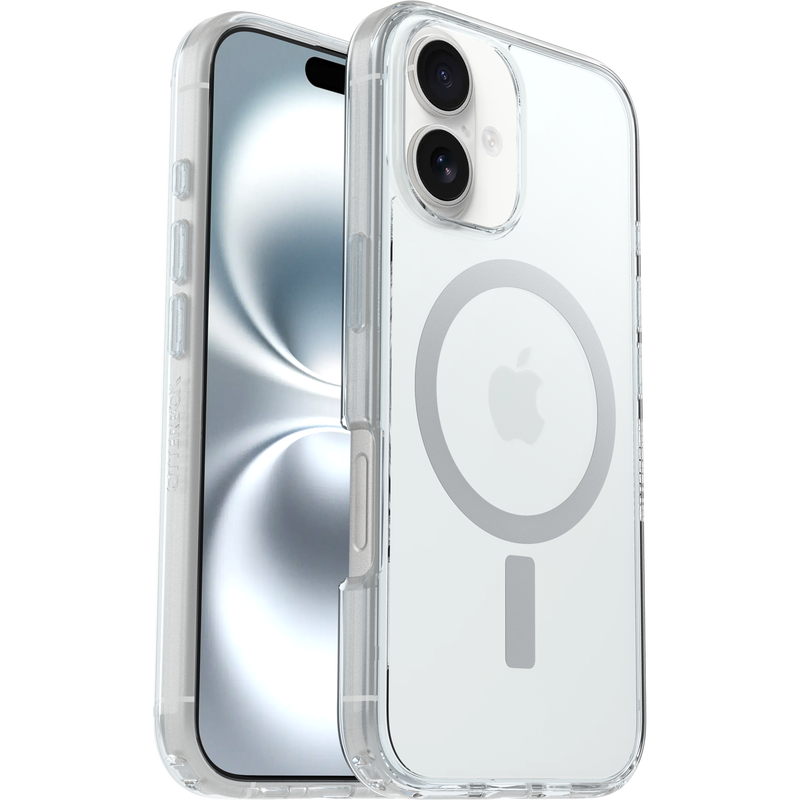OtterBox - Symmetry Clear MagSafe Case for Apple iPhone 16 - Clear