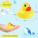 GliSun 60 PCS Rubber Ducks Bath Toys Mini Ducks Float and Fun Squeak for Kids Bath Toy Shower Decorations Birthday Party Carnival Game Gift