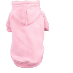Pet Clothes for Dog Cat Puppy Hoodies Coat Fleece Sweatshirt Warm Sweater Dog Outfits (X-Small, Pink)