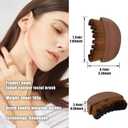 Lymphatic Contour Face Brush with Super Soft Bristles, Reduces Swelling, Ergonomic Facial Contour Massager, Portable Beauty Tool Precisely Adheres to The Skin and Relieves Fatigue