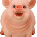 Piggy Bank, Cute Pink Pig Money Box Resin Cartoon Coin Bank for Kids Gift (8.27 * 6.3 * 6.3in)