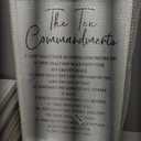 The Ten Commandments Rustic Bible Verse Framed Wall Art, 16''×24'' Positive Religious Christian Saying Sign for God Jesus Christ Prayer, Vintage Narrow Holy Inspirational Catholic Scripture Decor 1 Pc