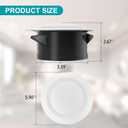 HG Power 4 Inch Soffit Vent, Adjustable Air Vent Cover, ABS Round Ceiling Vent Covers for Living Room, Attic, Bathroom, Kitchen, Ventilation Use, White - Opening Size 3.59"