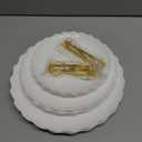 Tosnail 3-Pack 3-Tiers White Plastic Cupcake Stand, Dessert Serving Trays, Party Serving Tray Fruit Pastry Holders Catering Tray for Wedding, Party, Gathering - Round with Gold Rod