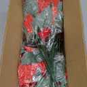 Artificial Flowers for Outdoors Red Christmas Poinsettia Flowers 12 Bundles Mixed Fake Plants UV Resistant Faux Flowers for Outdoor Planters Garden Porch Patio Home Winter Decor