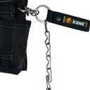 KUNN Electrical Tape Holder, Dual-Use Thong, Enhanced Fast Holder Chain for Tool Belt With Keyring, Snap Loop and Button