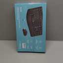 Wireless Keyboard and Mouse Combo,2.4G Full Size Wave Keys Ergonomic Keyboard with Wrist Rest for Natural Typing, 3 DPI Adjustable Ergonomic Silent Mouse for Computer/Laptop/Windows/Mac (Black)