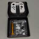 eXtremeRate DIY Replacement Shell Buttons for Switch & Switch OLED, White Custom Housing Case with Full Set Button for Joycon Handheld Controller - Controller NOT Included