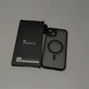 TOCOL for Phone 15 Plus Case, Compatible with Magsafe Charger, Full Camera Protection, Drop Protection, Translucent Matte Phone Case for iPhone 15 Plus 6.7 inch (Black)