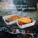 Waytiffer 30Pack 6415 Drip Pans Compatible with Weber Grills Spirit Gas Grills, Q Grills, Genesis and Genesis II LX 200 300 Series,Disposable Aluminum Foil BBQ Grease Trays, 8.5 x 6 Inch
