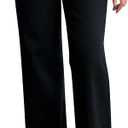 roswear Women's Wide Leg Jeans Casual High Waisted Stretch Baggy Loose Denim Pants (Large, Black)