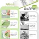 Safe Mandoline Slicer with Slide-On Hand Guard, 2026 Upgraded 6 in 1 Stainless Steel Vegetable Chopper, Multi Blade Potato/Onion/Garlic/Cucumber/Fruit Slicer, Kitchen Grater Food Cutter