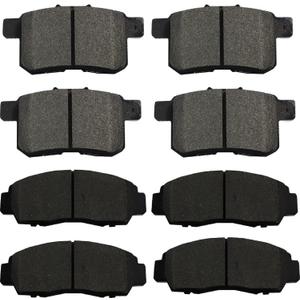 SIPAUTEC-Front and Rear Brake Pads 4-Wheel Set Ceramic Disc Brake Pads Replacement For 2008/2009/2010/2011/2012 Honda Accord EX,EX-L