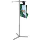 Econoco Rack For Retail Store  Heavy Duty Shopping Bag Rack, Retail Store Display Rack, Chrome Trade Show Rack, Display Rack for Store