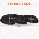 Infant Carseat Insert, 2-in-1 Reversible Baby Car Seat Cushion for Newborn Toddler Head & Body Support Car Seat Pad for Carseats, Strollers, Swings, Bouncers(Black)