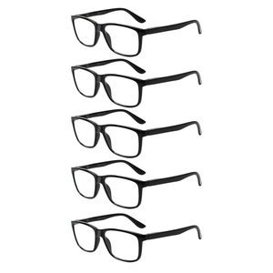 GAOYE 5 Pack Reading Glasses for Men and Women Readers with Spring Hinges Fashion Eyeglasses, +1.75