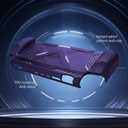 FIWWAT Protective Case for Nintendo Switch 2 (2025), Anti-Slip Ergonomic Grip Design, Soft Shock-Absorption & Anti-Scratch Cover for Switch 2 - Purple