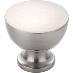Alzassbg 10 Pack Brushed Satin Nickel Cabinet Knobs, 1-1/4 Inch(31.5mm) Diameter Flat Round Kitchen Knobs for Cabinets and Drawers AL6013SN