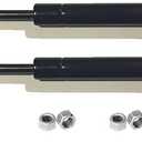 2 Truck Upfitters 16" Gas Props (15.7" Extended, 9.4" Compressed, 45 pounds of Pressure ea) for are, ATC, Snugtop, Leer Camper Shell/Truck Cap Rear Door. Measurement Required! Incl 4 Ball mounts!