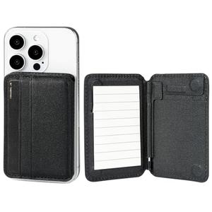 CAXGEK Magnetic Notebook Notepad Card Holder, Compatible with iPhone 16 Series and Other Phones with Three Types of Notepad/Magnetic Invisible Pen.