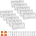 RVZONE 12V Led RV Ceiling 1100 Lumen Double Dome Light | Frosted RV Interior Lighting Fixture for RV Trailer Camper Truck Van Boat Car (10 Pack Natural White 4000-4500K), 10 Count