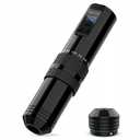 RHEIN Tattoo Rotary Pen Machine, Tattoo Gun with 7 Adjustable Stroke and1400mAh Power Supply, Coreless Motor Digital LED Display for Professional Artists & Beginners RN-M2-E40-1