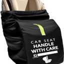 Guiseapue Car Seat Travel Bag for Airplane: Car Seat Bags for Air Travel Fit All Car Seats, Infant Carriers & Booster Seats, Carseat Cover Fit Doona Graco Evenflo, First Mothers Day Gifts for New Mom,  Hand Straps