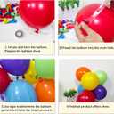 Rainbow Balloon Arch Kit 111Pcs 18 12 5 Inch Latex Colorful Party Balloons Garland for Birthday Baby Shower Wedding Engagement Anniversary Christmas Party Decorations