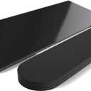 KOTEMON Acrylic Tilted Computer Keyboard Stand for Ergonomic Typing, Keyboard Tray Holder with Silicone Non-Slip Case, Black