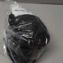 Moosfor Round Spandex Tablecloth, Elastic Fitted Waterproof Tablecloths for 45"-56" Tables, Stretch Washable Picnic Table Cover for Camping, Dining, Indoor and Outdoor, Black