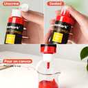 AnyMark Metallic Acrylic Paint, 48 Colors with 12 Brushes, 2 fl oz/60ml Bottles, Glitter Acrylic Paint Set for Kids Adults Canvas, Rock, Wood