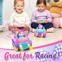 Lehoo Castle Remote Control Car for Toddlers 1-3, 2 Pack RC Cars Unicorn Toys for Girls Age 4-6, Rechargeable Toddler Toys for 3 Year Old Girl, Birthday Gifts for 2 3 4 Year Old Girls 