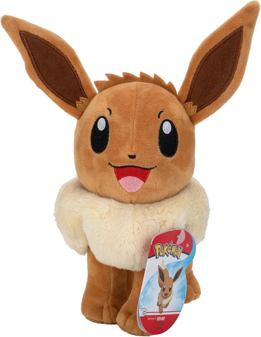 Pokmon Eevee Plush-8-Inch Plush-Authentic Details-Toys for Kids