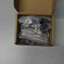 Truck Tool Box Mounting Kit No Drill, Upgraded Pickup Truck Bed Tool Box Tie Downs, Aluminum Alloy J Hook Crossover Toolbox Clamps (Pack of 6, Black)