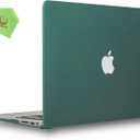 UESWILL Smooth Touch Matte Hard Shell Case Cover Compatible with 2010-2017 MacBook Air 13 inch (Model: A1466 / A1369) + Microfiber Cloth, Peacock Green