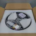 10-Light Modern LED Crystal Chandelier 10 Lights Black High Ceiling Chandelier for Staircase Large Adjustable Length Light Fixture for Foyer, Entryway, Living Room (D15.8"-10lights)