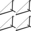 4 Pack Container Shelf Bracket, Shipping Container Brackets with 18.98"(D) x13.58(H), Cargo Container Shelving Bracket, Shipping Container Shelf Brackets Easy to Hang and Remove